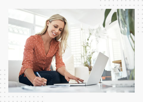 woman calculating closing costs